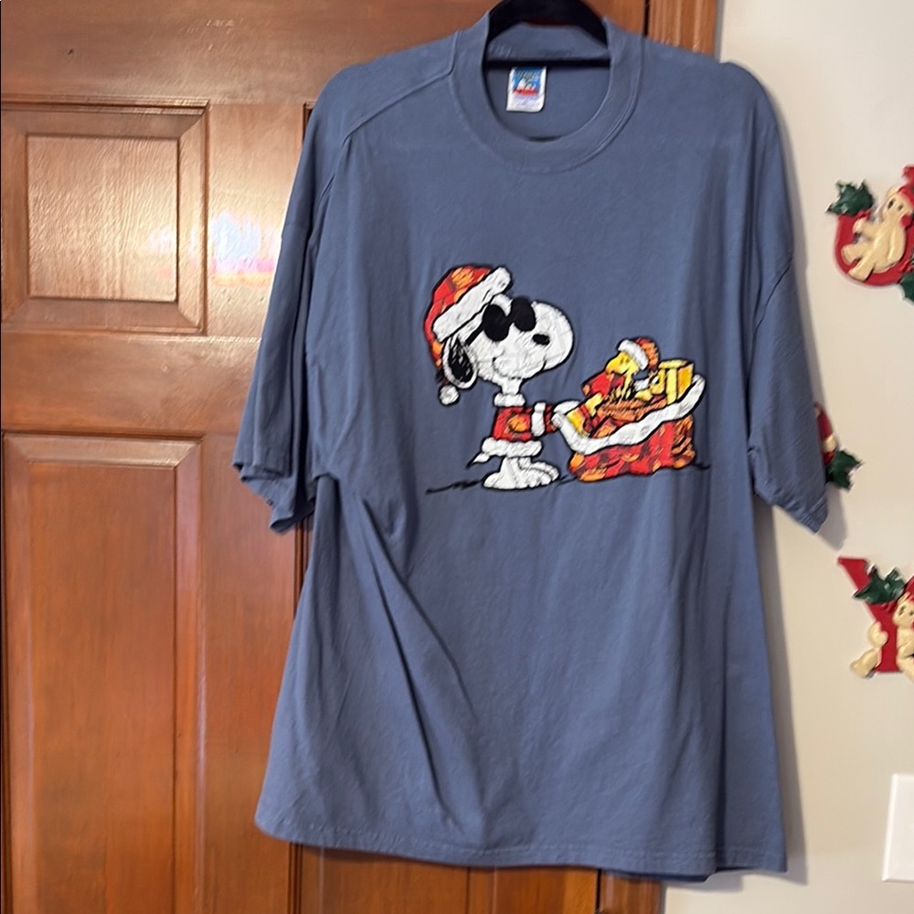 Snoopy Christmas T-Shirt Blue